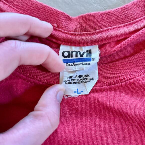 Vintage Rugged Earth Outfitters Red Fishing Graphic Tee Shirt Large - Picture 8 of 9